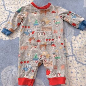 Boden Baby Fall Farm Button Onesie
